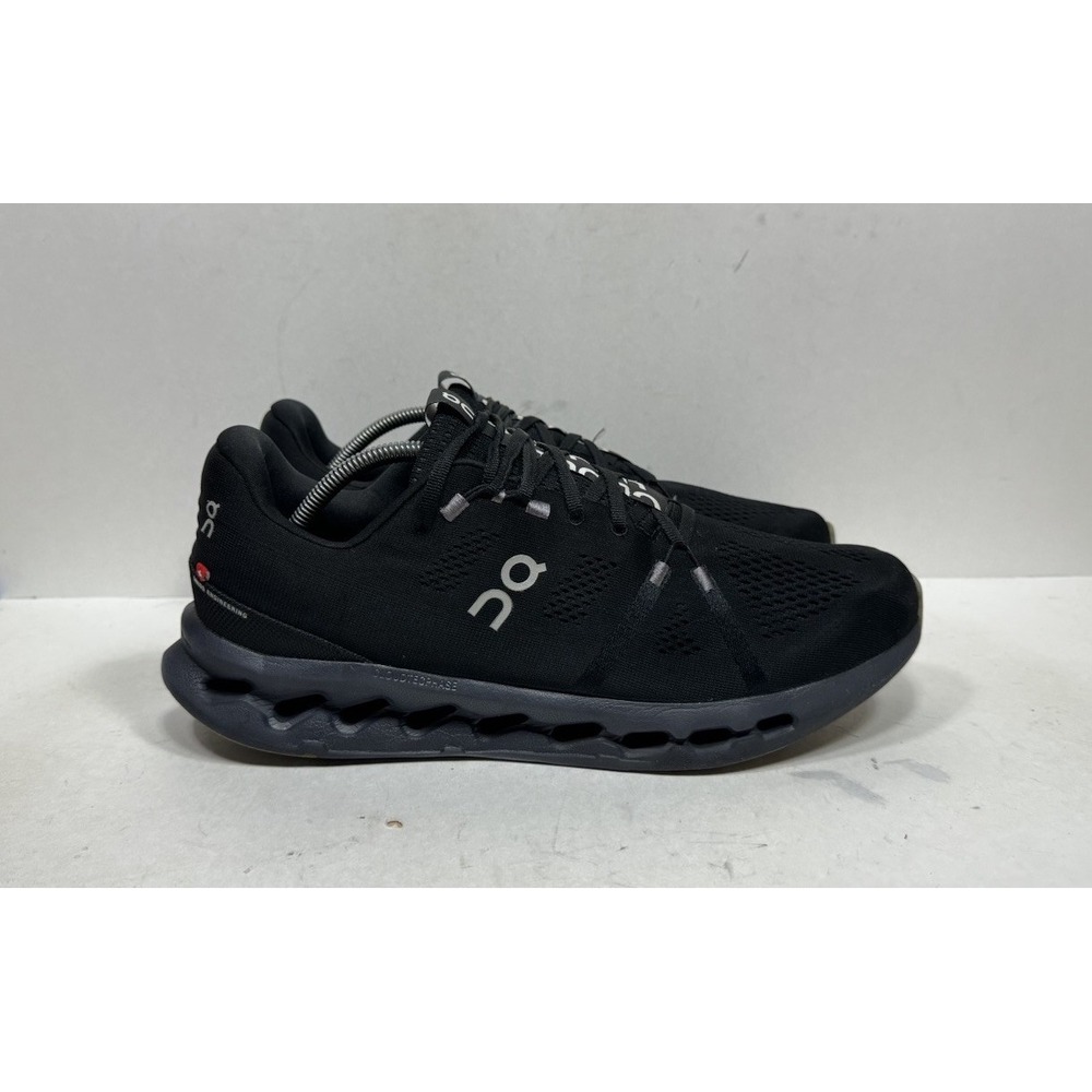 On Cloudsurfer 3MD10420485 Black Running Shoes Sneakers Men's Size 12 Cloud